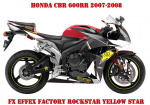 Rockstar Yellow Star for Honda CBR 600RR 2007-2008